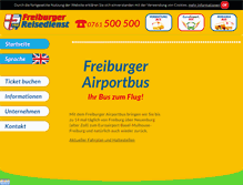 Tablet Screenshot of freiburger-reisedienst.de